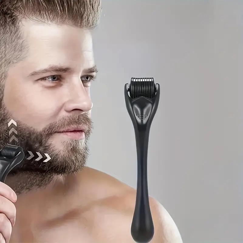 Facial Needle Roller, Beard & Hair Micro Needle Roller, Professional Skincare Tools for Men & Women