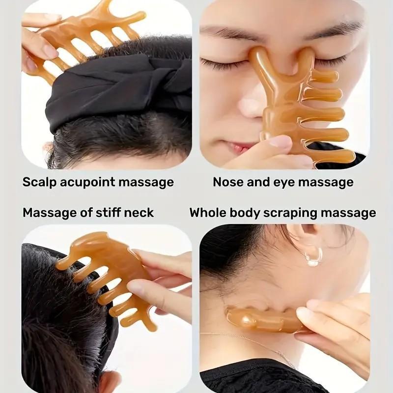 Manual Massage Tool Set, 3 Counts set Face Scraping Board & Gua Sha Board & Massage Stick, Facial Massage Tool, Body Massage Tool