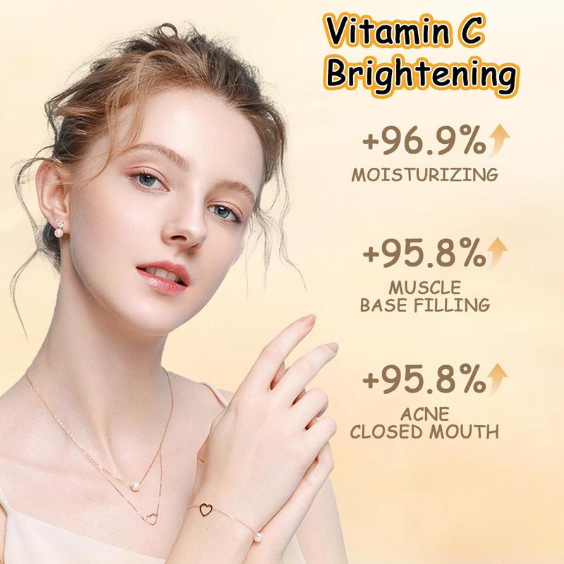 Vitamin C Moisturizing Skincare Kit, Including 1 Count Moisturizing Cream,1 Count Vitamin C Serum and 1 Count Spray, Hydrating Skin Care Kit for Women & Men