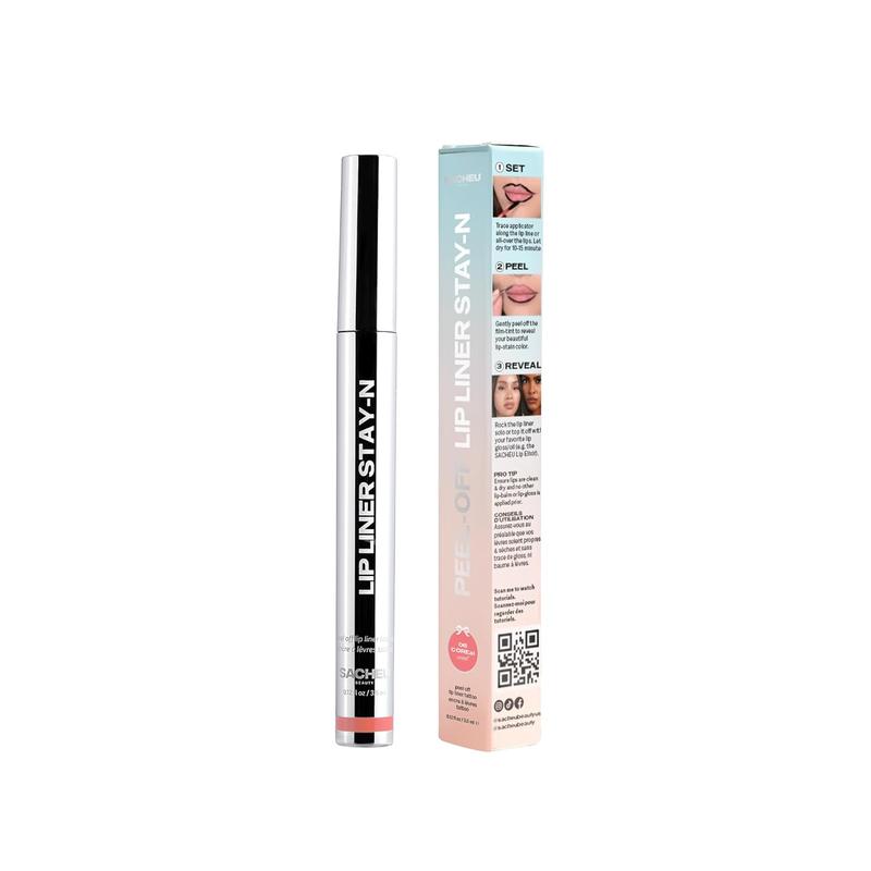 Sacheu Lip Liner Stay-N - Peel Off Lip Liner Tattoo, Peel Off Lip Stain, Long Lasting Lip Stain Peel Off, Infused with Hyaluronic Acid & Vitamin E, For All Skin Types, p-INKED (black friday sale of 51%)