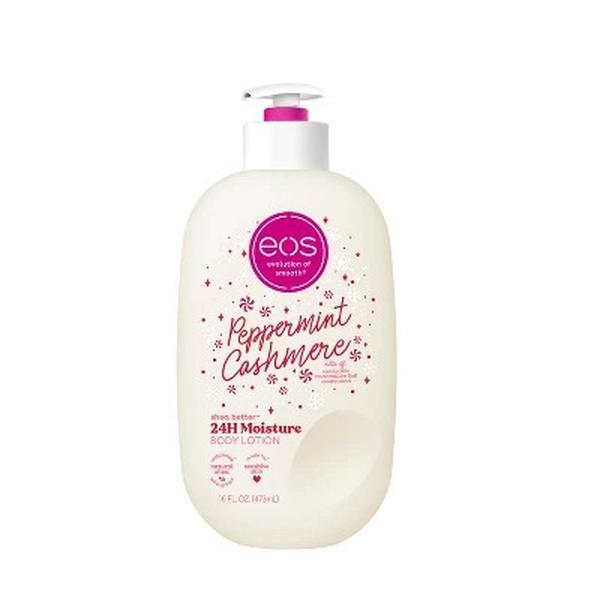 eos Shea Better Holiday Body Lotion – Peppermint Cashmere - 16  fl oz Body Care Fragrance Lightweight Moisture Smooth Moisturizing Blend Gift Moisturizer