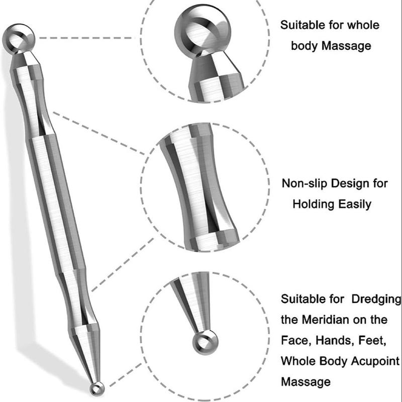 Manual Acupressure Point Massage Stick, Point Press Tool, Acupressure Point Massage Tool for Eye Face Neck Back