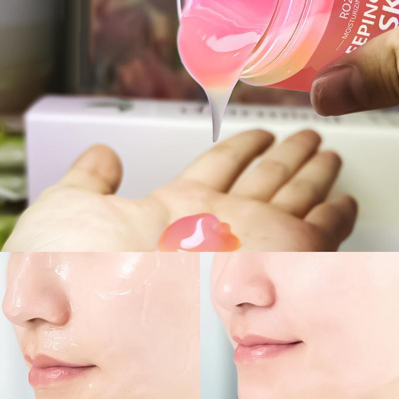 Apple Sleeping Mask, Moisturizing & Smoothing Facial Mask, Wash Free Facial Mask, Skin Care Product for Women & Men