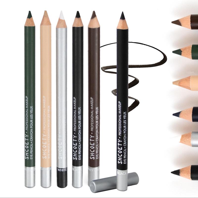 Long Lasting Eyeliner Pencil, 6 Counts Waterproof Eyeliner Pen, Eye Makeup Tool for Women & Girls, Professional Daily Makeup Accessories