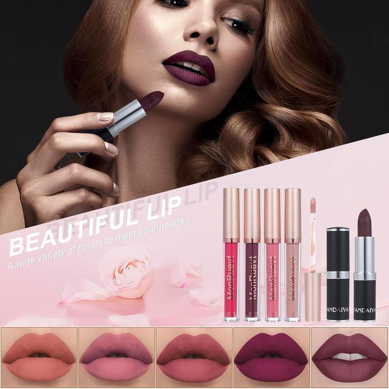 All in One Makeup Kit Makeup Kit for Women Full Kit Multipurpose Makeup ,eyeshadow? liquid foundation,Loose powder,Eyebrow pencil,4-color lip gloss set