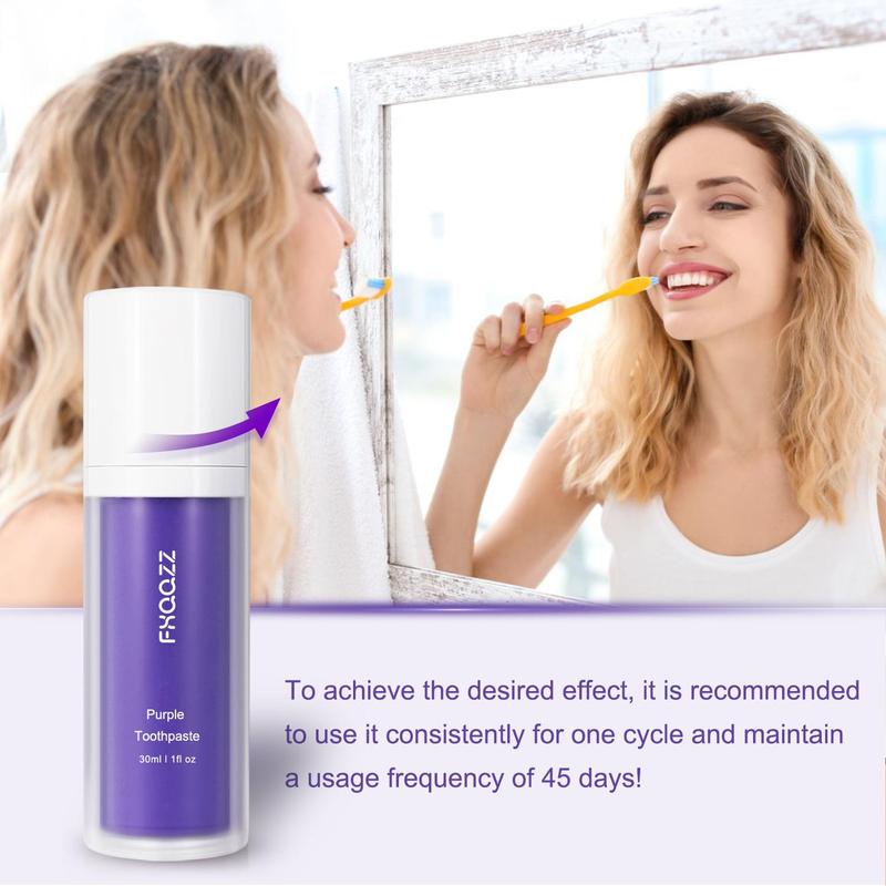 Summer Purple Toothpaste, Daily Oral Cleansing Breath Freshening Toothpaste for Beautiful Confident Smile, Gum Care Tooth Paste