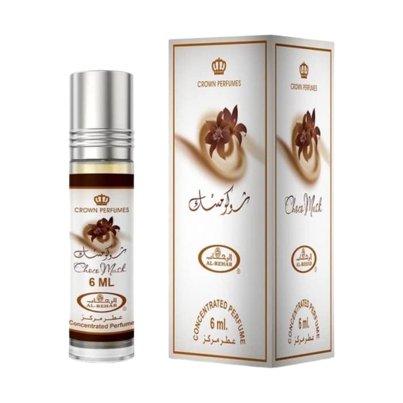 (Bundle Pack) 6ml Soft + 6ml Choco Musk - Perfume Roll-On Oil by Al-Rehab Aroma Fragrance