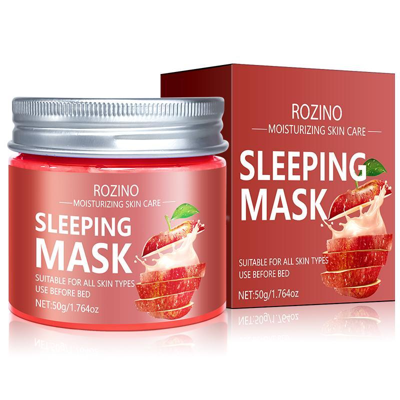 Apple Sleeping Mask, Moisturizing & Smoothing Facial Mask, Wash Free Facial Mask, Skin Care Product for Women & Men