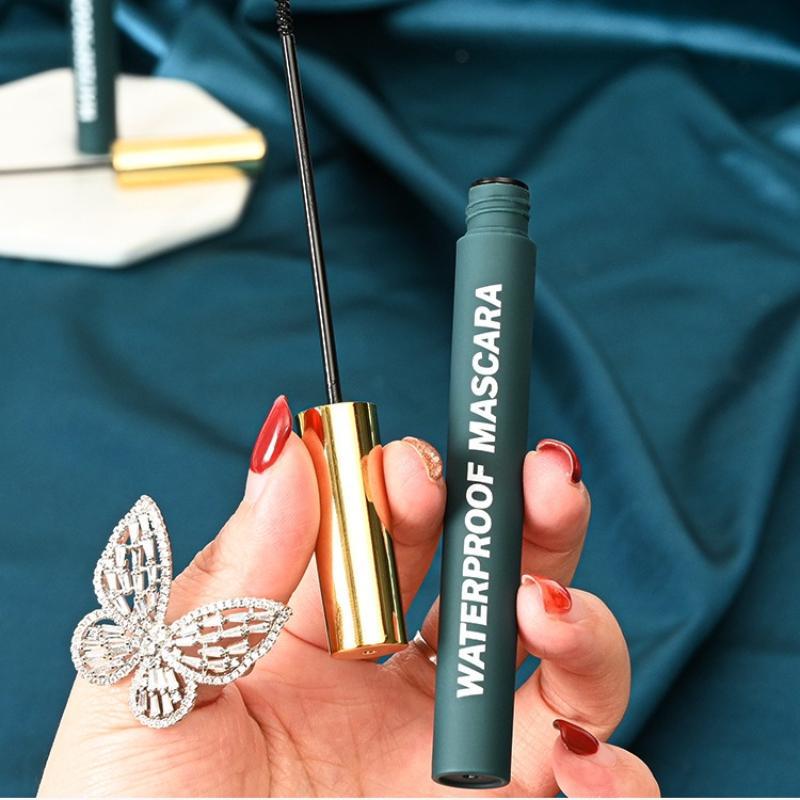 5D Waterproof Mascara with Brush, Long Lasting Quick Drying Eyelash Extensions Volume Building Mascara, Professional Eye Enhancement Makeup Products For Women