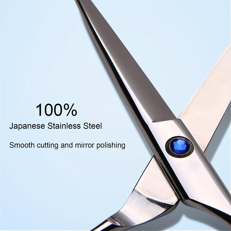 Hair Cutting Scissors, Professional Hair Cutting Scissors with Detachable Finger Inserts, Hair Styling Tools for Salon & Barber Shop, Christmas Gift