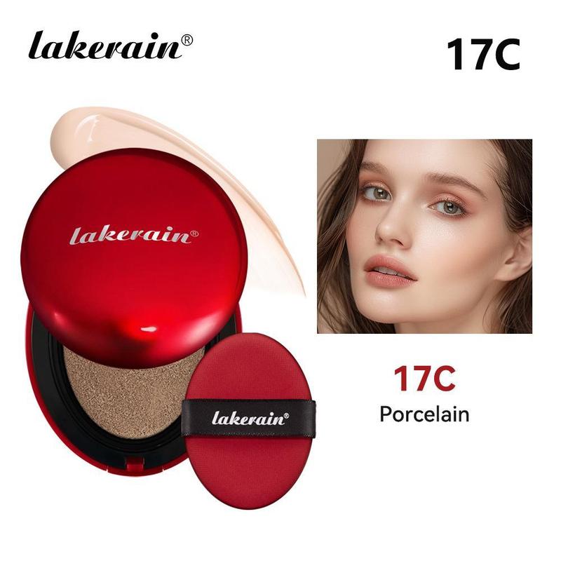 Long Lasting Air Cushion Foundation, Lightweight Waterproof Concealer, Moisturizing Full Coverage Flawless Makeup Cream