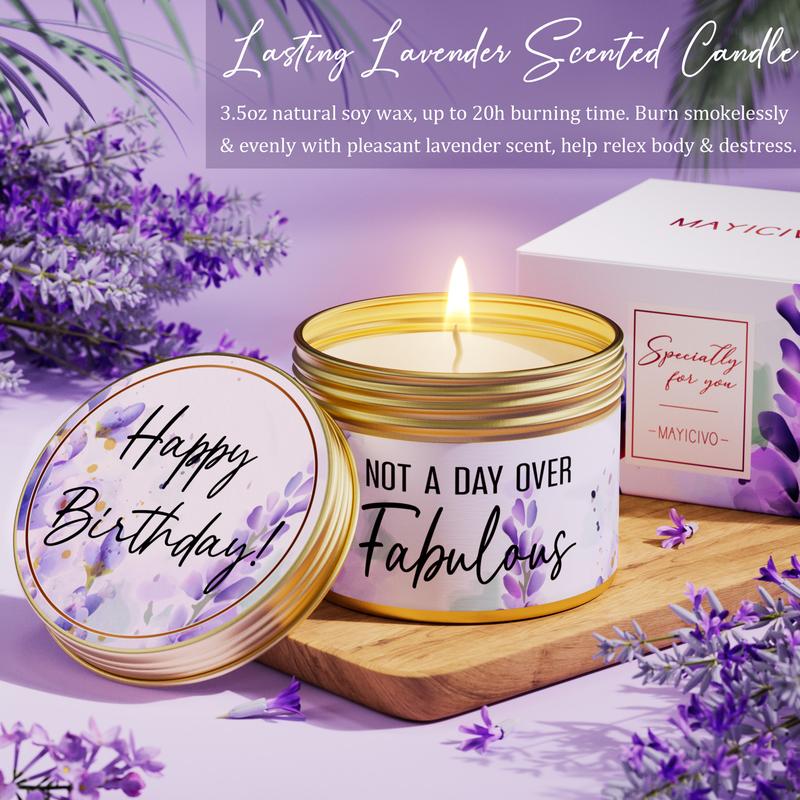 Mayicivo Birthday Gifts for Women, Get Well Gifts, Lavender Spa Basket for Self-Care, Body Care & Comfort, Perfect for Mother's Day or Appreciation