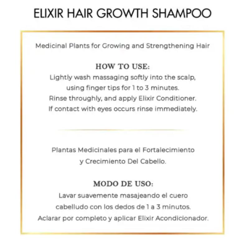 Coco March Elixir Shampoo Conditioner Hair Growth Bundle, Plant-Based Chemical Free Grow and Glow Haircare Kit, 16.9 fl oz Cleansing Flower