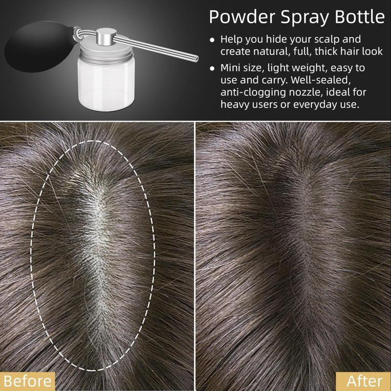 Hairline Powder Spray Bottle, 1 Count Hair Fibers Pump Atomizer, Hair Fibers Spray Applicator, Hair Fibres for Thinning Hair