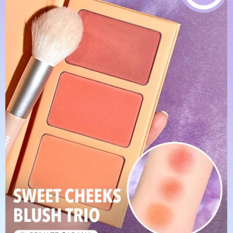 SHEGLAM Sweet Cheeks Blush Trio-Sunset Cruise 3-Color Powder Blush Palette