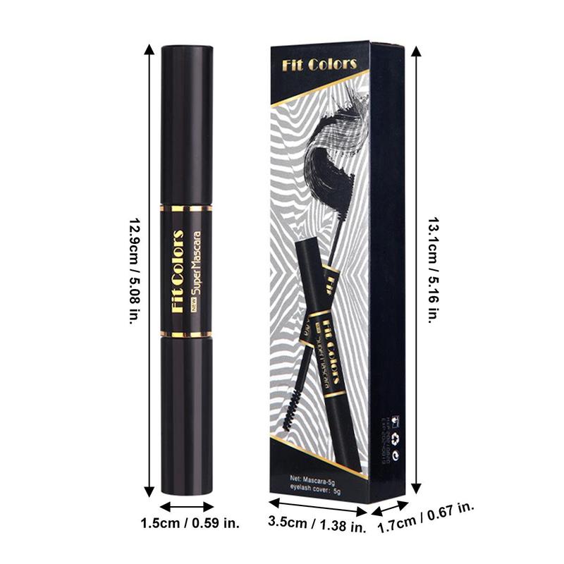 Double-head Long Lasting Mascara, 1 Count Eyelashes Lengthening Curling Mascara Stick, Professional Enhancement Makeup Product