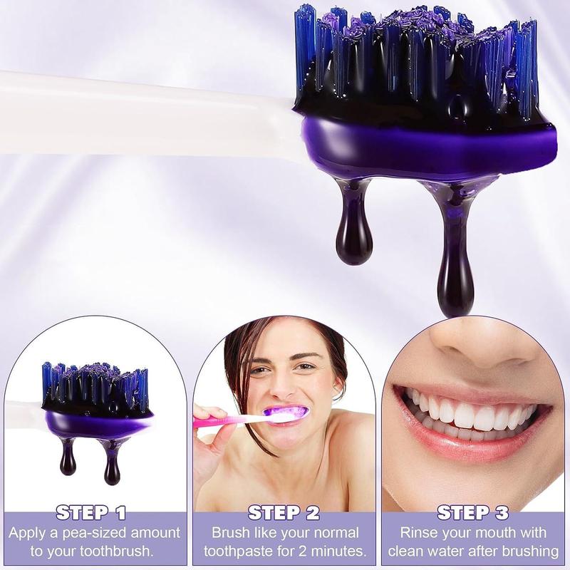 Summer Purple Toothpaste, Daily Oral Cleansing Breath Freshening Toothpaste for Beautiful Confident Smile, Gum Care Tooth Paste