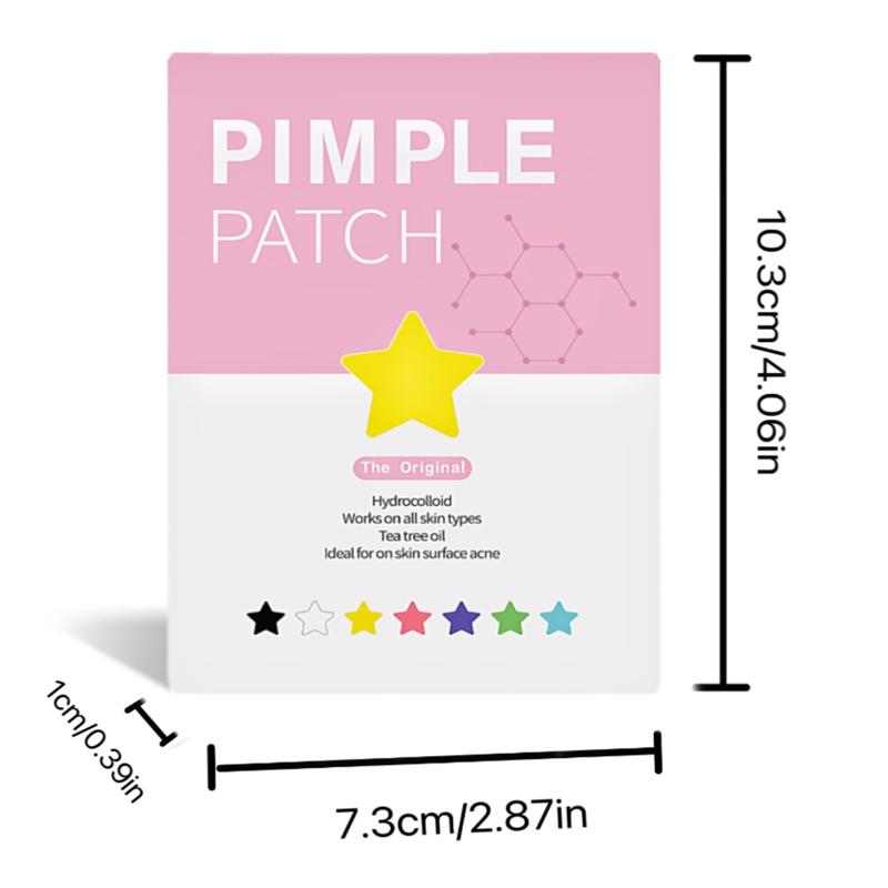 Colorful Star Shaped Acne Patch, 560pcs box Hydrocolloid Acne Cover Patch, Facial Skin Care Product for Women & Men, Christmas Gift