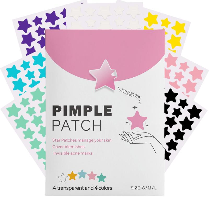 Star Shaped Acne Patch, 280pcs set Hydrocolloid Acne Cover Patch, Skin Care Product for Women & Men, Facial Skin Care Product, Christmas Gift