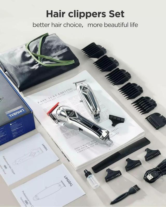 Limural Hair Clippers Cordless Professional Hair Cutting Grooming Kit for Men