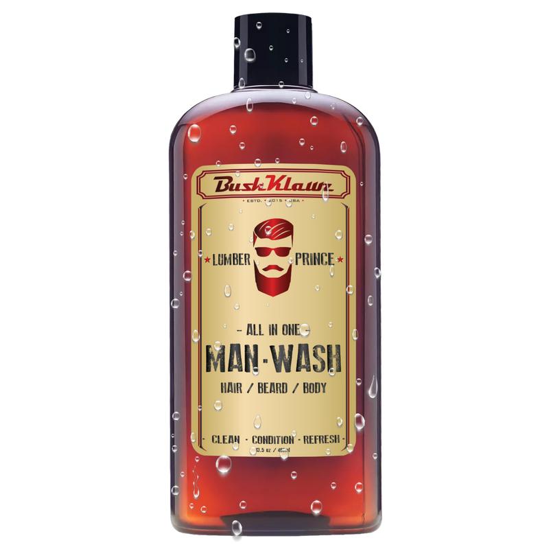 BushKlawz Man Wash All in One 3 in 1 Conditioning Hair Beard Body Wash Conditioner For All Hair and Skin Types in 4 Unique Scents Ball Wash Sensitive Area Wash Aloe Argan Blend Body Care Fragrance PH Balanced Scented Cologne Jasmine Lavender Cleanser