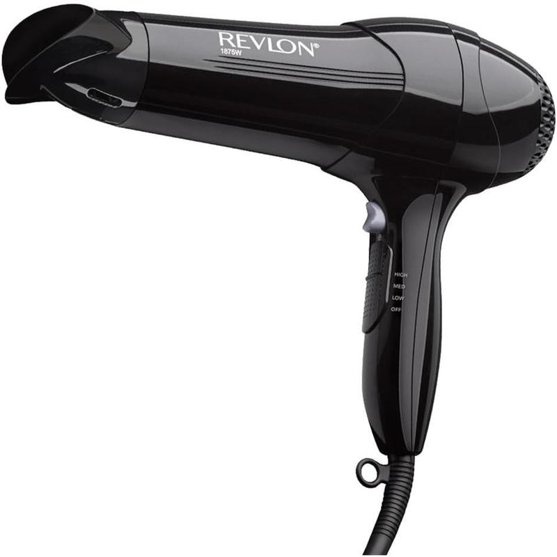 Revlon 1875 Watt Full-Size Turbo Dryer, Black