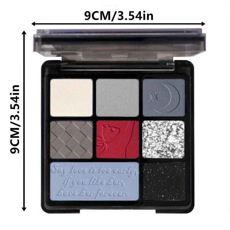 8 Color Shimmer & Matte Eye Shadow Palette, 1 Count Long-wearing Cosmetic Makeup for Women, Eye Cosmetic