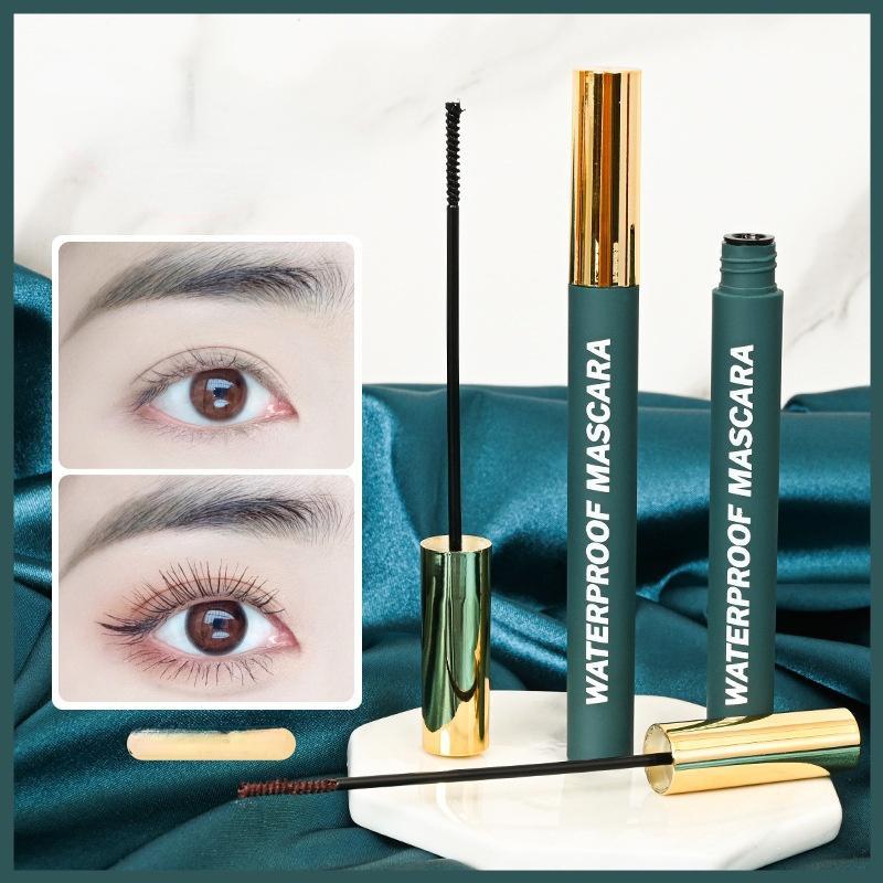 5D Waterproof Mascara with Brush, Long Lasting Quick Drying Eyelash Extensions Volume Building Mascara, Professional Eye Enhancement Makeup Products For Women