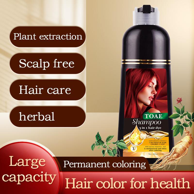 「minimum price」3 in 1 Hair Dye Shampoo Color Shampoo Hair Dye Herbal Hair Shampoo For Woman And Men Hair Dye For Gray And Dark Hair Wine Red And Chestnut Brown And Black  Hair Dye Shampoo Haircare Plant