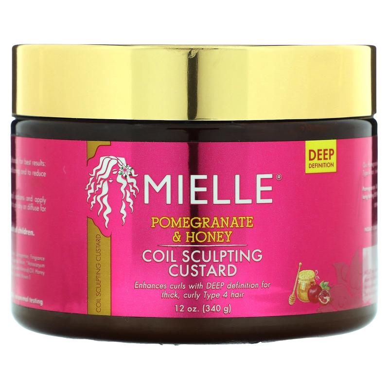 Mielle Coil Sculpting Custard, Pomegranate & Honey, 12 oz (340 g)