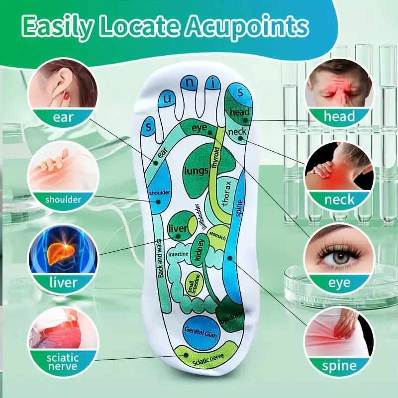 Foot Massage Socks Set, 3 Counts set Foot Massage Socks & Massage Stick, Foot Acupoint Manual Massage Tools for Foot Care, Body Care, Home Products