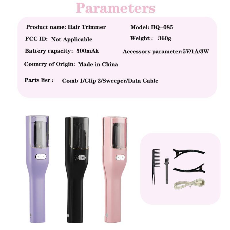 2 in 1 Hair Trimmer, USB Rechargeable Hairdresser, Multifunctional Hair Split Ends Trimmer, Professional Hair Styling Tool for Women, Christmas Gift