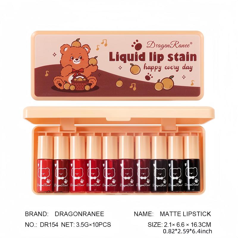 Mirror Liquid Lip Stain, 10pcs set Moisturizing Glossy Lip Glaze Stick, Lip Gloss, Easy Coloring Lip Stick, Plumping Lip Oil for Girls & Women, Makeup Products