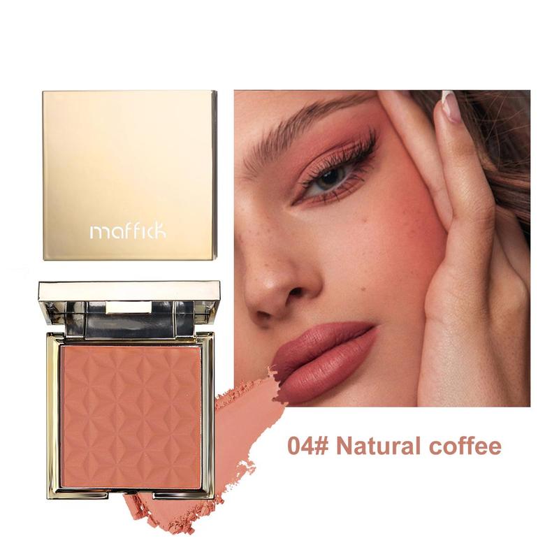 Long Lasting Blush Palette, Matte Blush Palette, Cheeks Contour Blush Pressed Powder, Natural Look Blush for Daily Makeup