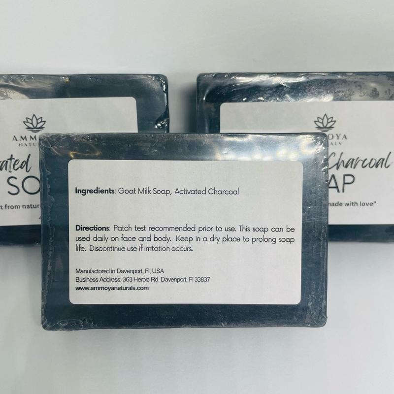 Charcoal Goat Milk Soap for Face and Body