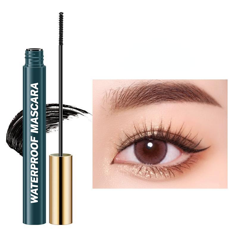 5D Waterproof Mascara with Brush, Long Lasting Quick Drying Eyelash Extensions Volume Building Mascara, Professional Eye Enhancement Makeup Products For Women