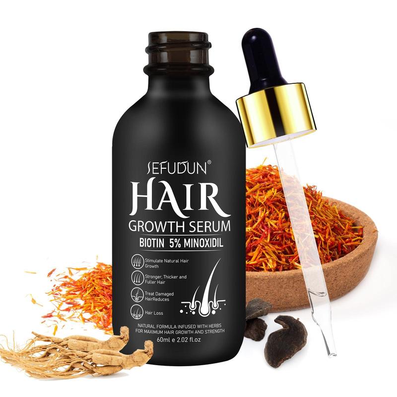 Hair Strengthening Serum with Microneedle Roller, Hair Care Essence, Moisturizing Hair Care Product for Men & Women