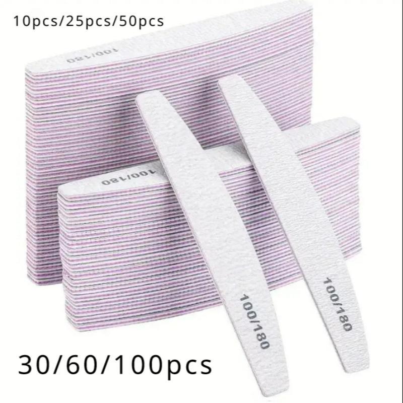 Double Sided Nail File Buffing Pad, 10 25 50pcs Nail File Buffer Pad, Professional Nail Art Tool for Home & Beauty Salon Use, Christmas Gift