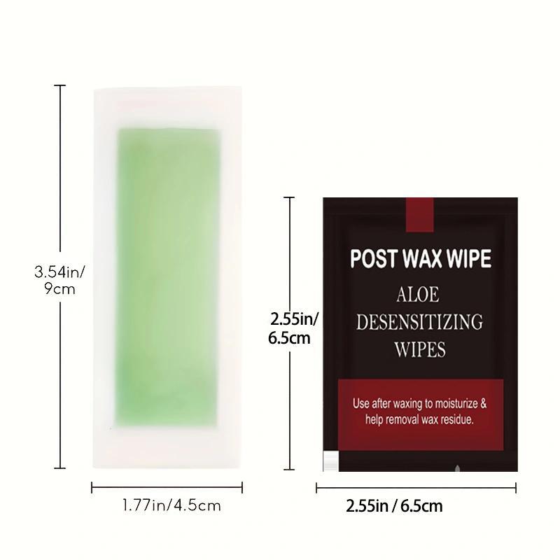 Double Sided Hair Removal Wax Strips, Portable Body Waxing Strips, Hair Removal Waxing Paper for Lips, Arms, Legs, Underarms, Christmas Gift