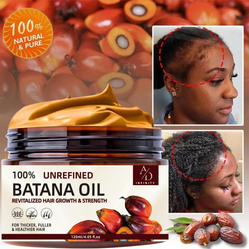 Batana Oil for Hair Growth Dr. Sebi Organic Pure from Honduras with Keratin, Coffee Extract & Other Ingredients to Enhance Efficacy for Thicker,Hair Care Lightweight