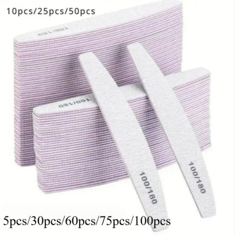 Double Sided Nail File Buffing Pad, 10 25 50pcs Nail File Buffer Pad, Professional Nail Art Tool for Home & Beauty Salon Use, Christmas Gift