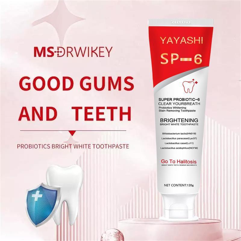 [Free Shipping] 2024 SP-6 Probiotic Toothpaste：Enhanced Formula Balances The Oral Microbiome, Removes Stains, And Provides Long-lasting Fresh Breath