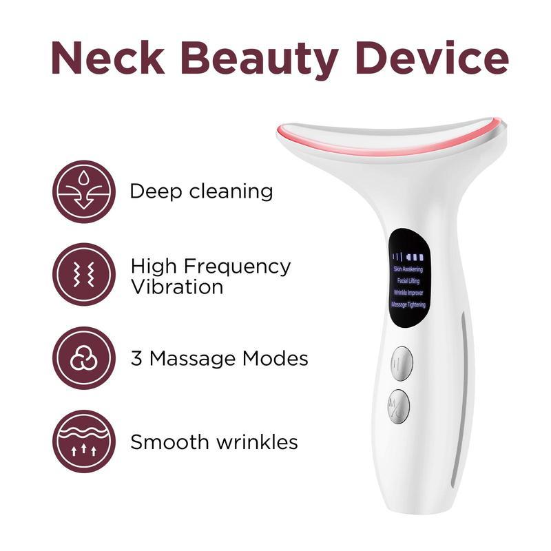 Facial Massager, Face and Neck Massage Tool, Suitable for Facial, Neck, and Leg Massage, Christmas Gift