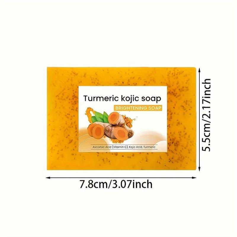 Turmeric Lemon Soap Bar, 3 Counts set Moisturizing & Nourishing Soap Bar for Face and Body Care, Deep Cleansing Body Soaps for Women & Men