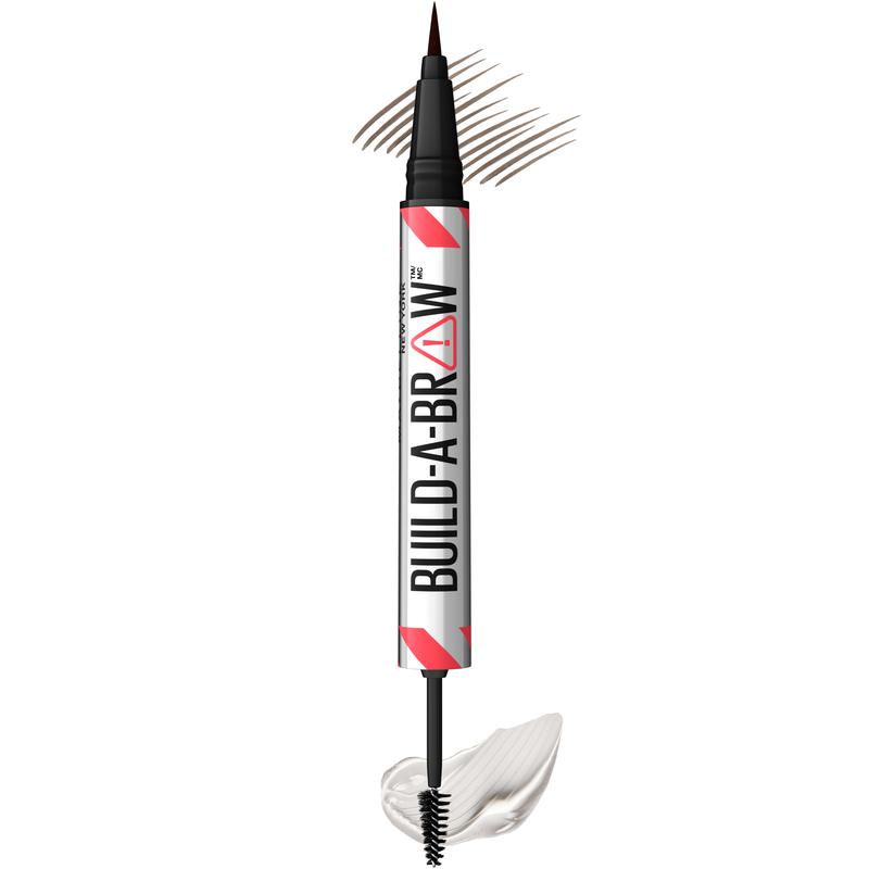 Maybelline Build-A-Brow 2-in-1 Brow Pen and Sealing Gel, Eyebrow Makeup for Real-Looking, Fuller Eyebrows