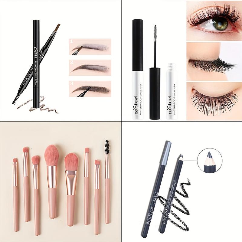 40-color eye shadow palette makeup set tools mascara eye shadow brush eyeliner eyebrow pencil combination set beginner makeup tools Valentine's Day Christmas gift for Halloween Christmas gifts Happy Holidays