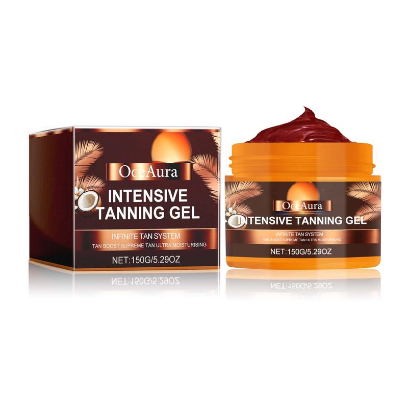 150g Natural Intensive Tanning Gel, Moisturizing Body Care Gel, Non-greasy, Easy To Use, Body Care Product for Women & Men