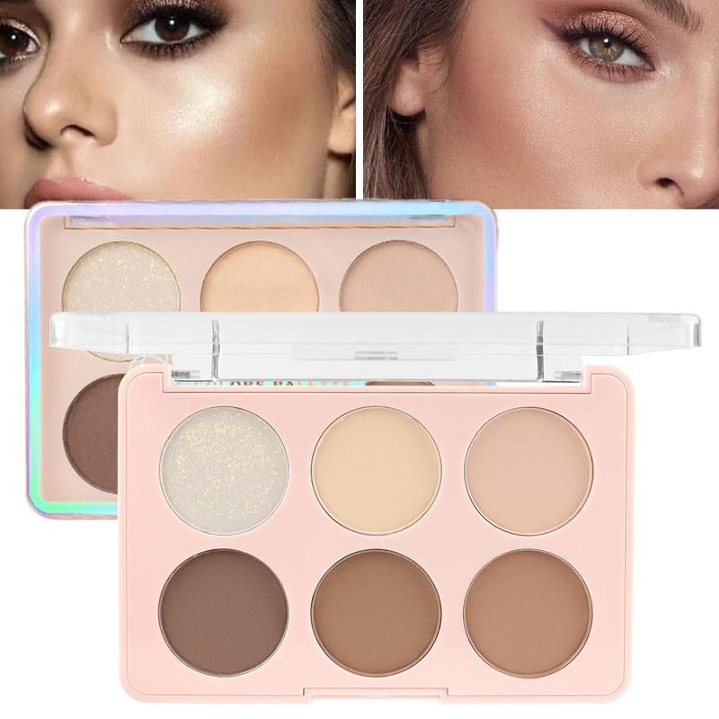 6 Colors Face Contour and Highlight Palette Face Contouring Makeup Kit for Beginners Cream Contour Palette for Mature Skin Cream Foundation Concealer Bronzer Powder Highlighter Makeup Palette