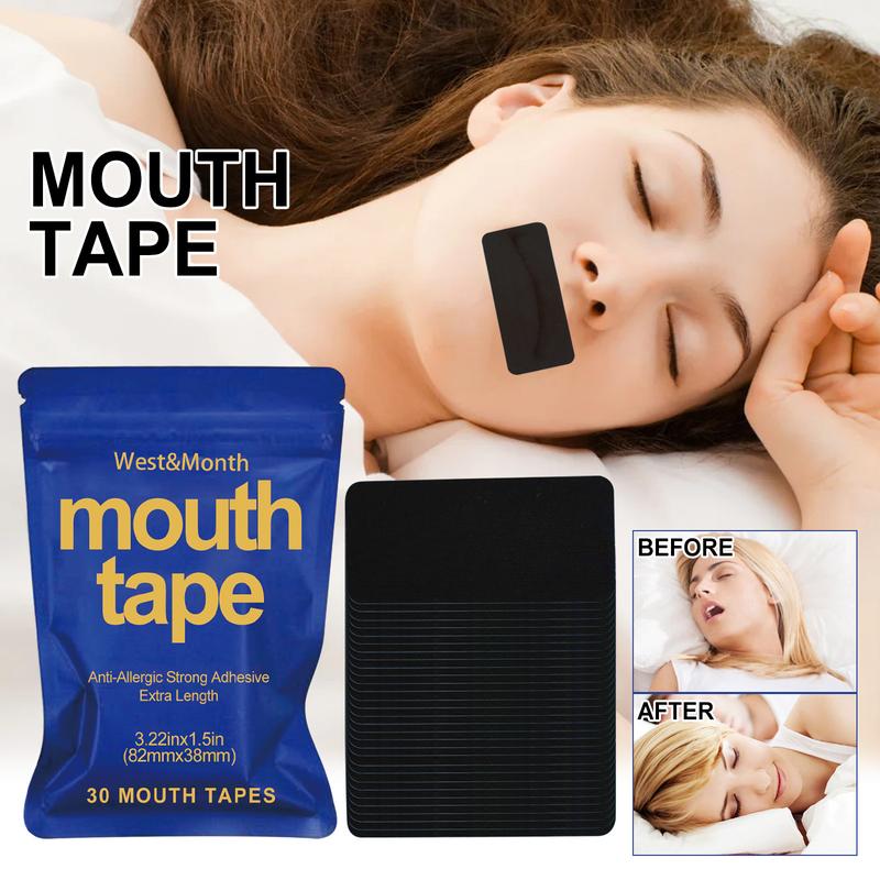 SEACOAAST Pink Mouth Tape - (60 Strips) Breathable Mouth Tape for Sleep & Recovery. Prevents Snoring and Improves Nasal Oxygen Intake. Soft Medical Grade、 Gentle Adhesive