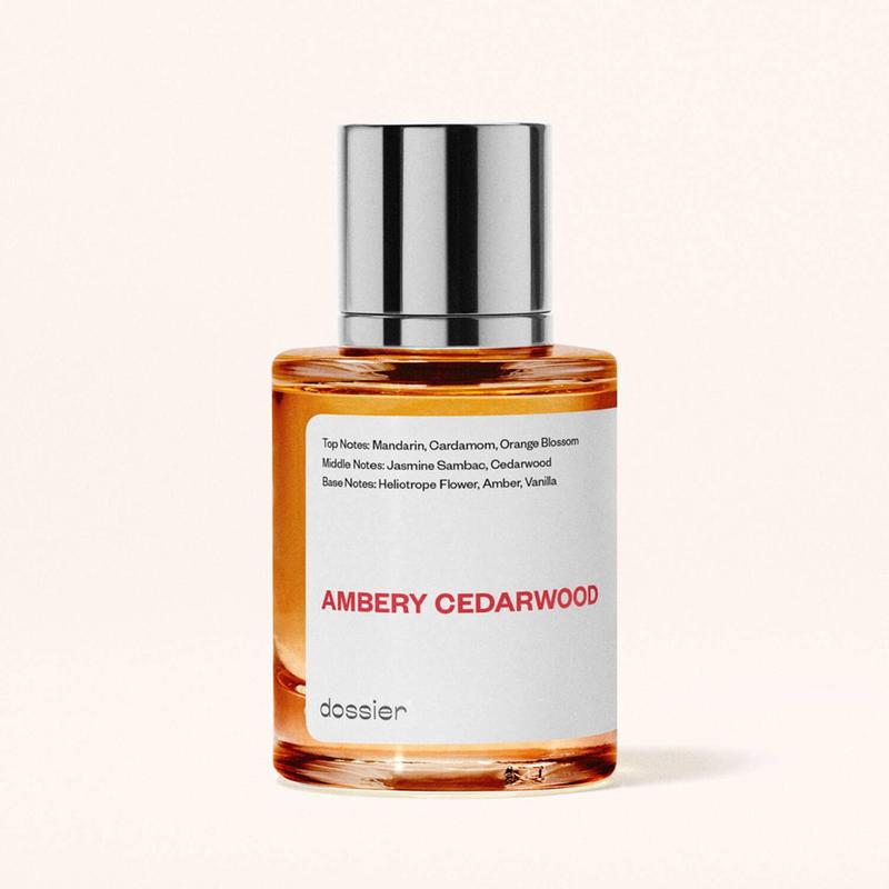 Ambery Cedarwood, Dossier, Women, 50ml, Eau De Parfum, Mandarin, Cardamom, Orange Blossom, Jasmine Sambac, Cedarwood, Amber, Vanilla